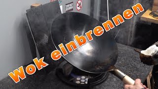 Wok  Pfanne einfach und schnell einbrennen  Holzpflege Tipps  Grill amp Chill  BBQ amp Lifestyle [upl. by Ardnazil]