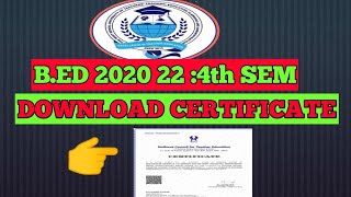 BED CERTIFICATE DOWNLOAD  NCTE BED CERTIFICATE APPLY amp DOWNLOAD [upl. by Ettener]