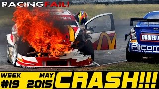 Racing and Rally Crash Compilation Week 19 May 2015 [upl. by Leeth]