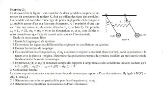 Exercice 2 TD – ONDES ET VIBRATIONS [upl. by Eiralih]