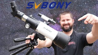 Beginner Telescope Svbony refractor SV501P [upl. by Orteip738]