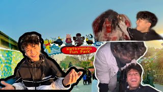 Fun park ma bhoot sanga ladai😡😂Aayoush Singh Thakuriaayuujanta vlog [upl. by Plossl]