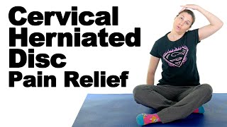 10 Best Cervical Herniated Disc Exercises amp Stretches  Ask Doctor Jo [upl. by Yatnod746]