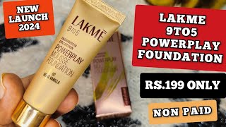 Lakme 9to5 Powerplay Mousse Foundation  New Launch 2024  Lakme Foundation  2024 [upl. by Haven536]