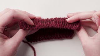 How to Work an Italian BindOff in Knitting [upl. by Dlorej365]