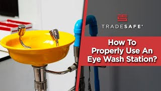 How To Use Eye Wash Station Prevent Serious Eye Injury [upl. by Norvil416]