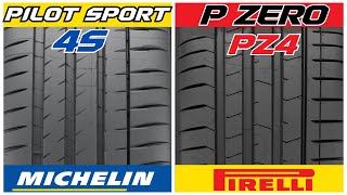 Michelin Pilot Sport 4S vs Pirelli P Zero PZ4  Performance Summer Tires [upl. by Aloisius]