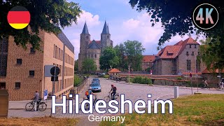 Walking tour in Hildesheim Germany 4k 60fps ☀️2023 [upl. by Aneehsor]