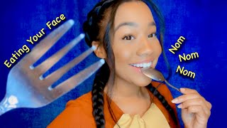 ASMR I Eat Your FaceFace TouchingPersonal Attention 🍴😋🧂 [upl. by Brooke]