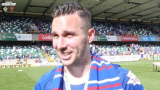 Andy Waterworth hattrick seals Tennents Irish Cup for Linfield [upl. by Sean916]