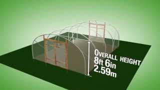 18ft 549m Wide Polytunnel Overview  VT18 [upl. by Enait808]