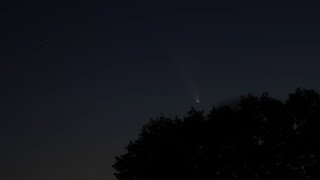 Video of Comet TsuchinshanATLAS Passing By Earth From My Backyard [upl. by Olathe]