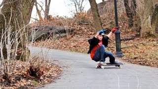 48hrs in NYC w John Kreutter on the Arbiter 36 Longboard by Original Skateboards [upl. by Ramedlaw]