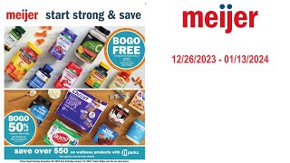 Meijer Weekly Ad US  12262023  01132024 [upl. by Virgy]