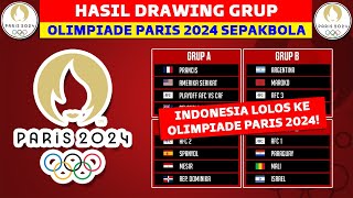 INDONESIA LOLOS Hasil Drawing Olimpiade Paris 2024  Jadwal Olimpiade Paris 2024 Sepak Bola [upl. by Humble476]