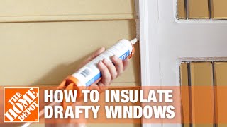 How to Insulate Windows  Window Insulation Kit  The Home Depot [upl. by Hettie]