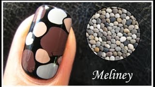 EASY PEBBLE NAIL ART TUTORIAL  NO TOOLS REQUIRED HOW TO BASICS STONE DESIGN TECHNIQUE BEGINNERS [upl. by Ronni30]