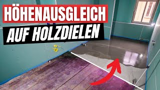 Holzboden bis 30cm ausgleichen ⎜Ardex Stronglite 🤩 [upl. by Adnerb944]