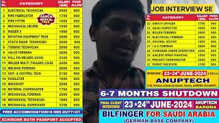 GULF JOBS REQUIREMENT OF BILFINGER COMPANY FOR SAUDI ARABIA JOB INTERVIEW SE job interview [upl. by Sidwel967]