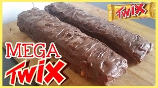 MEGA XXXXL TWIX BAR  DIY RECEPT  NO BAKE RECIPE [upl. by Nosniv65]