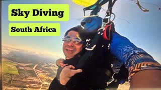 Sky Diving from 10000 ft । Sminil Thatte Great Experience। South Africa skydiving trending [upl. by Sudnac984]