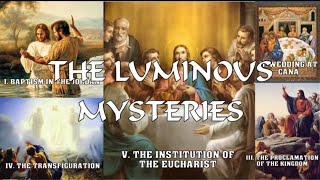 The Rosary with Scripture Luminous Mysteries Thursdays [upl. by Varin]