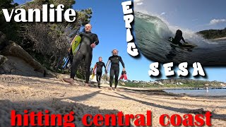 CENTRAL COAST BODYBOARDING ADVENTURE IN THE MIGHTY HIACE bodyboarding [upl. by Tova563]