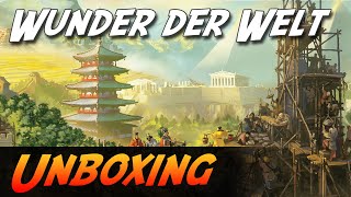 Wunder der Welt  Brettspiel Unboxing Kobold Spieleverlag [upl. by Iggie]