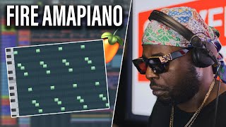 I MADE A BEAUTIFUL AMAPIANO BEAT FROM SCRATCH FL Studio Beginners Tutorial 2022 [upl. by Wons]