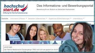 Bewerbung für Bachelor PSYCHOLOGIE auf HOCHSCHULSTART in 15 Minuten erklärt [upl. by Imiaj253]