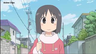 Yoshino took hand from Nano English Dub Nichijou [upl. by Nivram]