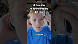 Airline Pilot Announcements Be Like 😳📢🧑‍✈️ [upl. by Spector]