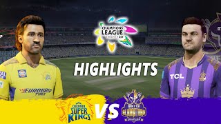 CSK vs Quetta gladiators highlights  clt20  cricket24 highlights [upl. by Farrison]