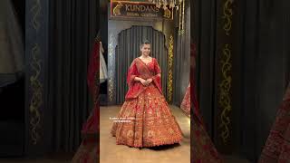 From Kundans Bridal Couture Chandni Chowk Delhi best bridal lehenga collection ❤️wedding lehenge [upl. by Aiblis]