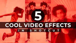 5 Cool video effects in Shotcut  Shotcut video effects [upl. by Assile]