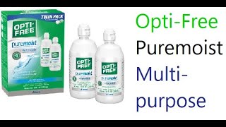 Opti Free Puremoist Multi purpose [upl. by Ordep]