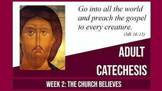 Adult Catechism Week 2  The Church Believes [upl. by Elroy]