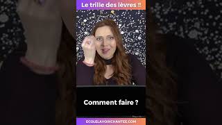 Le trille des lèvres comment faire youtubeshorts coachvocal [upl. by Orme]