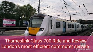 Thameslink Class 700 Ride and ReviewLondons most efficient commuter service [upl. by Stutman]