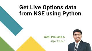 Get Live Options data from NSE using Python [upl. by Audry]