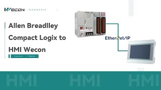 Wecon HMI  PLC Allen Breadlley Compact Logix to HMI Wecon [upl. by Erasme97]