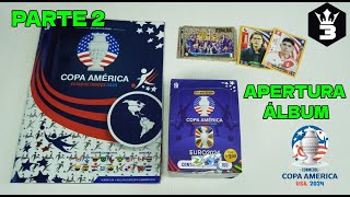 Álbum Copa América USA 2024 de 3 REYES APERTURA 50 SOBRES Colección 2 en 1 FINAL [upl. by Marin637]