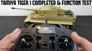 TAMIYA 116 TIGER 1 RC Tank BOVINGTON TIGER Build Series  Completed amp Tank Functions [upl. by Rachel]