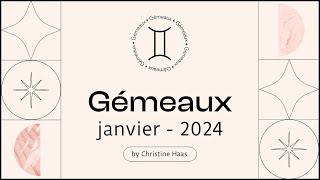 Horoscope Gémeaux ♊️ Janvier 2024 🌲 par Christine Haas [upl. by Nairbo193]