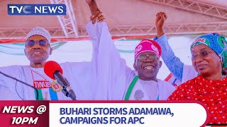 Pres Buhari Attends APC Campaign Rally In Adamawa State [upl. by Ellertnom]