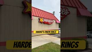 reviewing Hardee’s onion rings🤔 Hardees shorts foodie fastfood ￼ [upl. by Novihs]