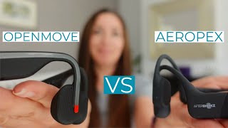 Aftershokz Aeropex VS OpenMove Unboxing and Comparison Review  CYCLING HEADPHONES [upl. by Nehgem]