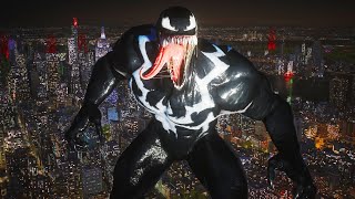 Marvels SpiderMan 2 VENOM Night City Gameplay PS5 4K60 [upl. by Nylekcaj]