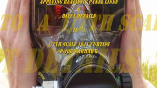 How To Apply Realistic Panel Lines and Rivet Details to Your RC Warbird [upl. by Viv954]