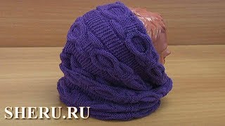 Очень красивый снуд спицами Урок 251 [upl. by Berti]